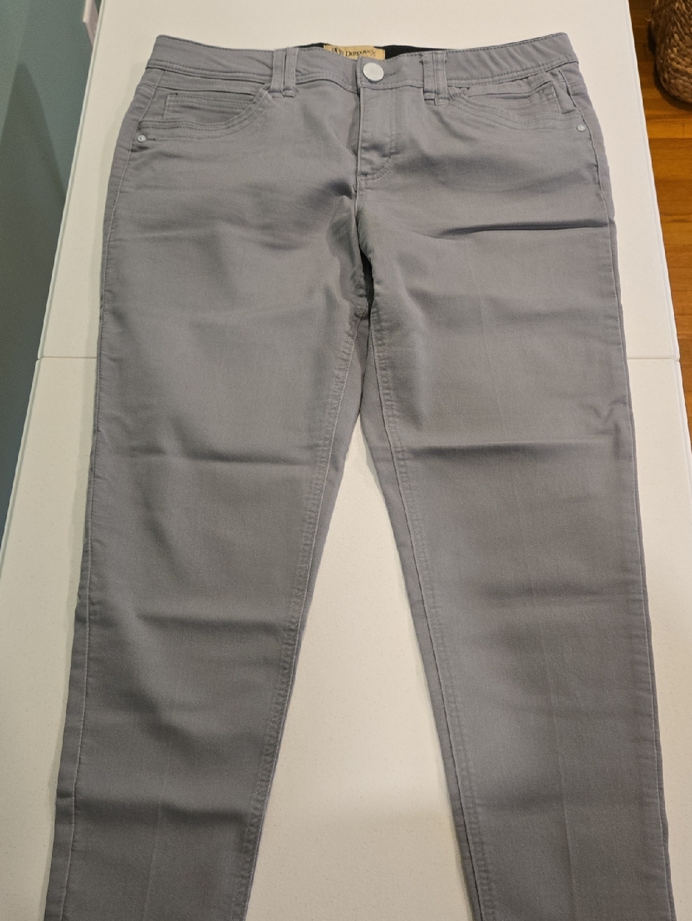 Democracy Gray Slim Stretch Pants